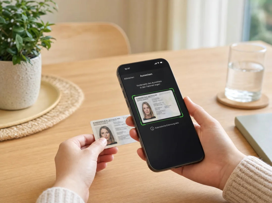 Digital unterschreiben auf dem Smartphone